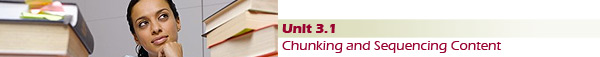Unit 3.1 Chunking and Sequencing Content 